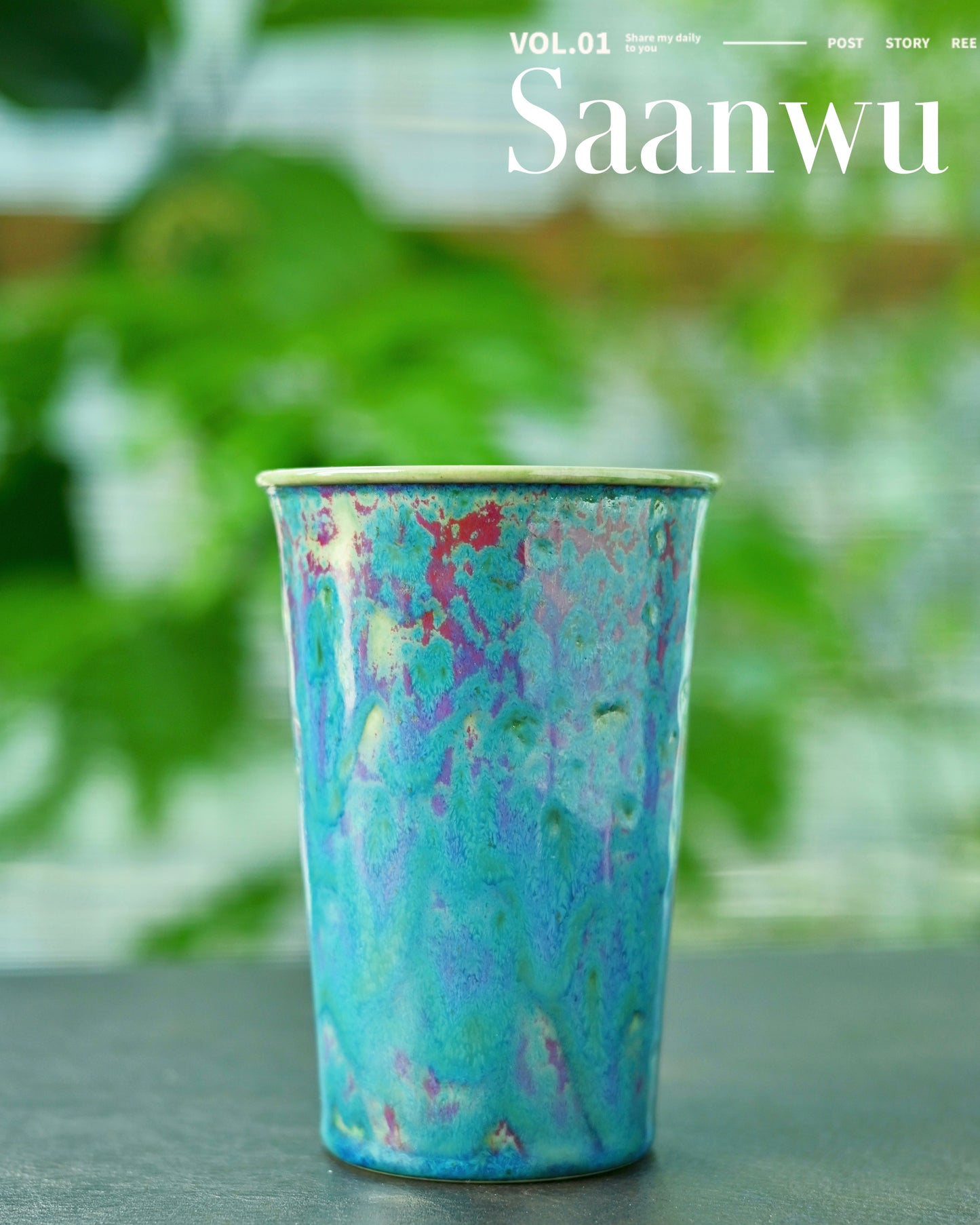 Large capacity ceramic tumbler for drinks
