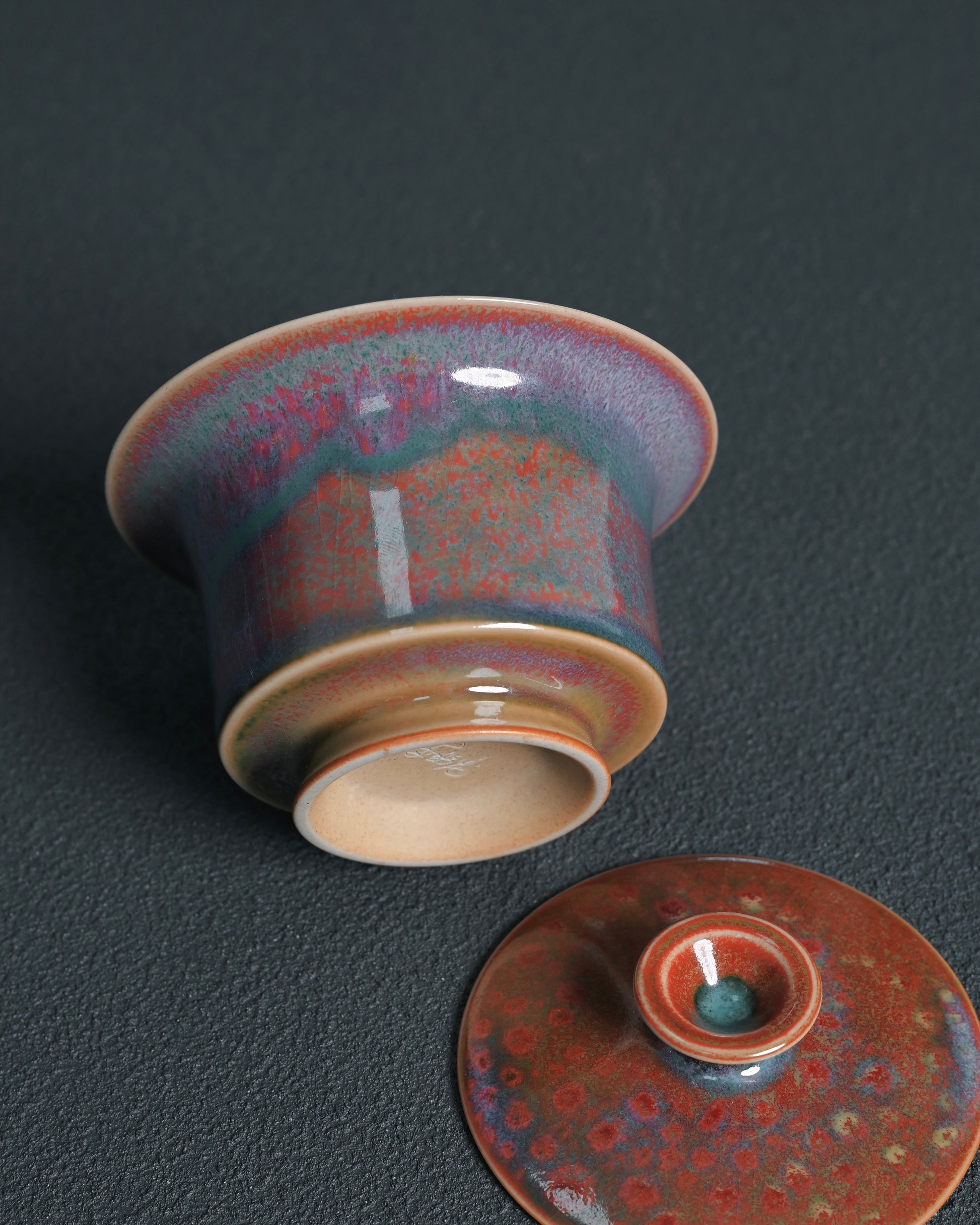 Shenhou kiln transformation ceramic demonstrating traditional Jun ware firing techniques
