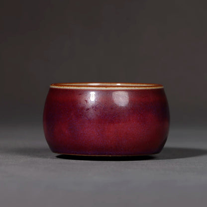 Close-up of the tiny steam vent on the lid and the subtle luster of the porcelain surface.