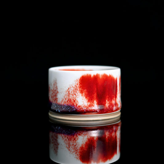 Jun ware thumb-ring cup featuring violet kiln transformation and traditional Song dynasty ceramic heritage