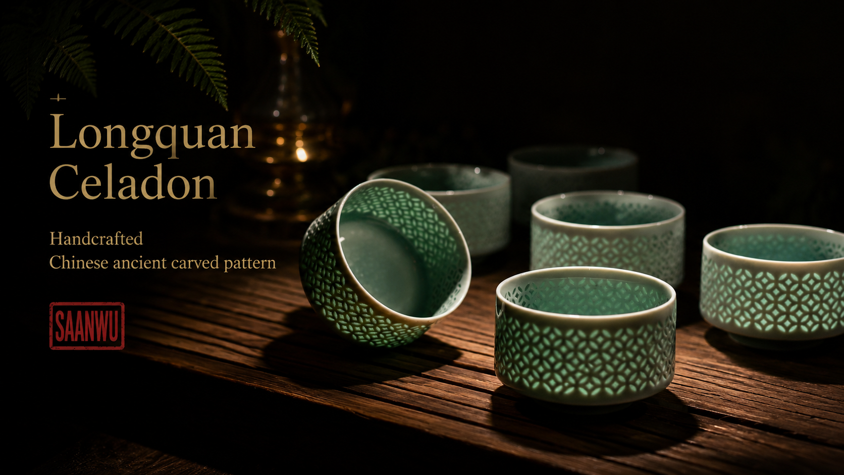 Employing the delicate Linglong (玲珑) technique—often described as "carved out to let light through"—our master ceramicists have hand-patterned a geometric lattice into the pitcher's form.