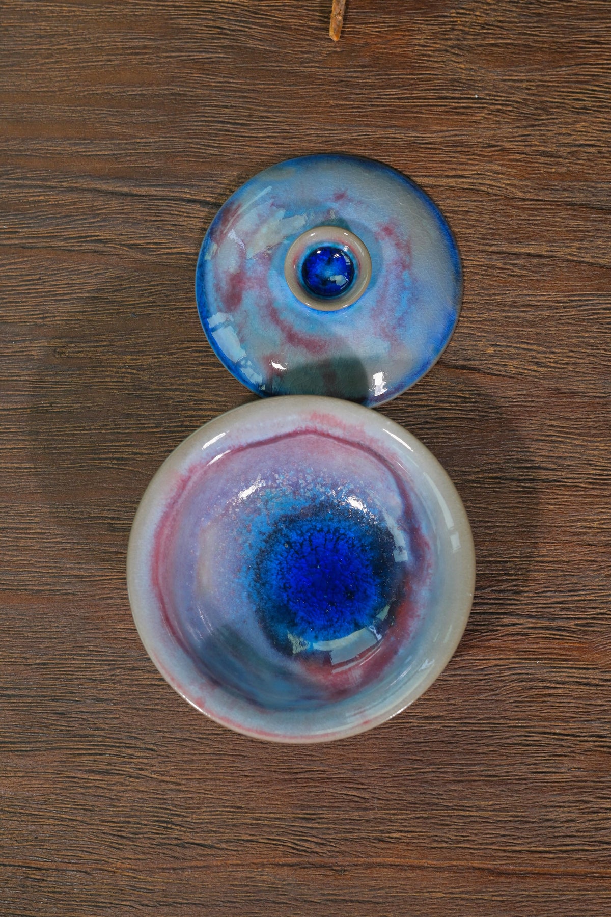 Unique Piece Wood-Fired Galaxy Violet Ingot Gaiwan 100ml