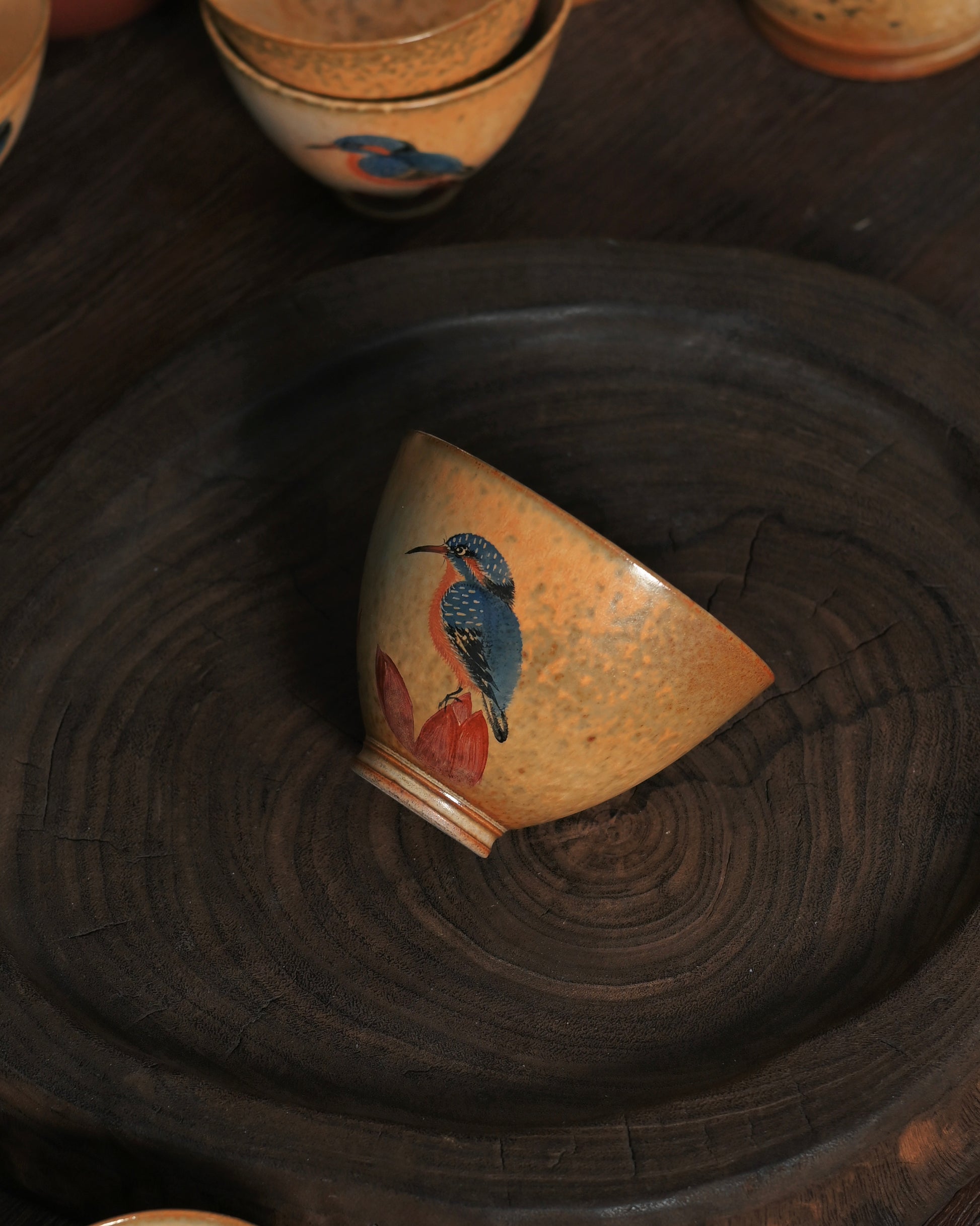 Poetic tea ceremony vessel combining functional design with artistic expression