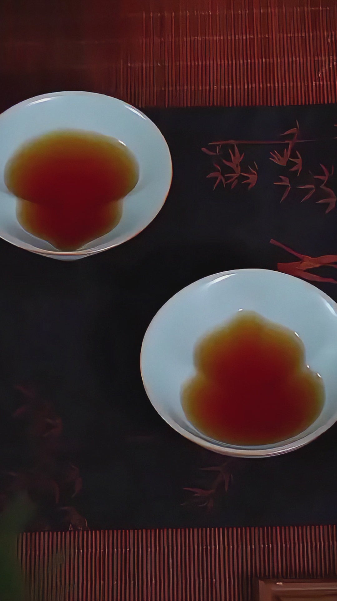 Premium Ru kiln porcelain tea cup with layered crackle glaze, blending symbolic design with timeless tea culture.