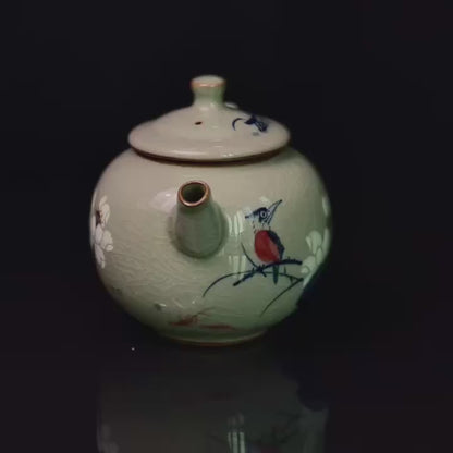 Retro underglaze artistry combining traditional blue-white technique with multicolor decoration methods