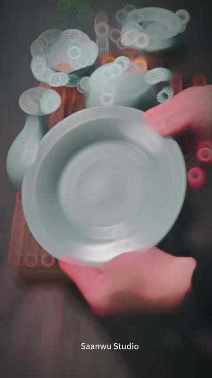 Ru ware tea set for tea ceremony