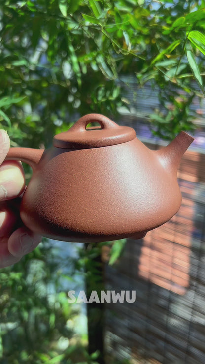 Yixing Purple Clay Teapot Zhuni Duan Half-Handmade Shipiao Style Teapot