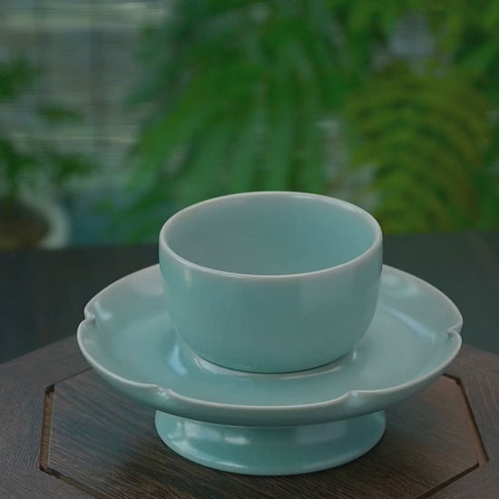 Fine Song dynasty Ru ware teaware with jade-like finish