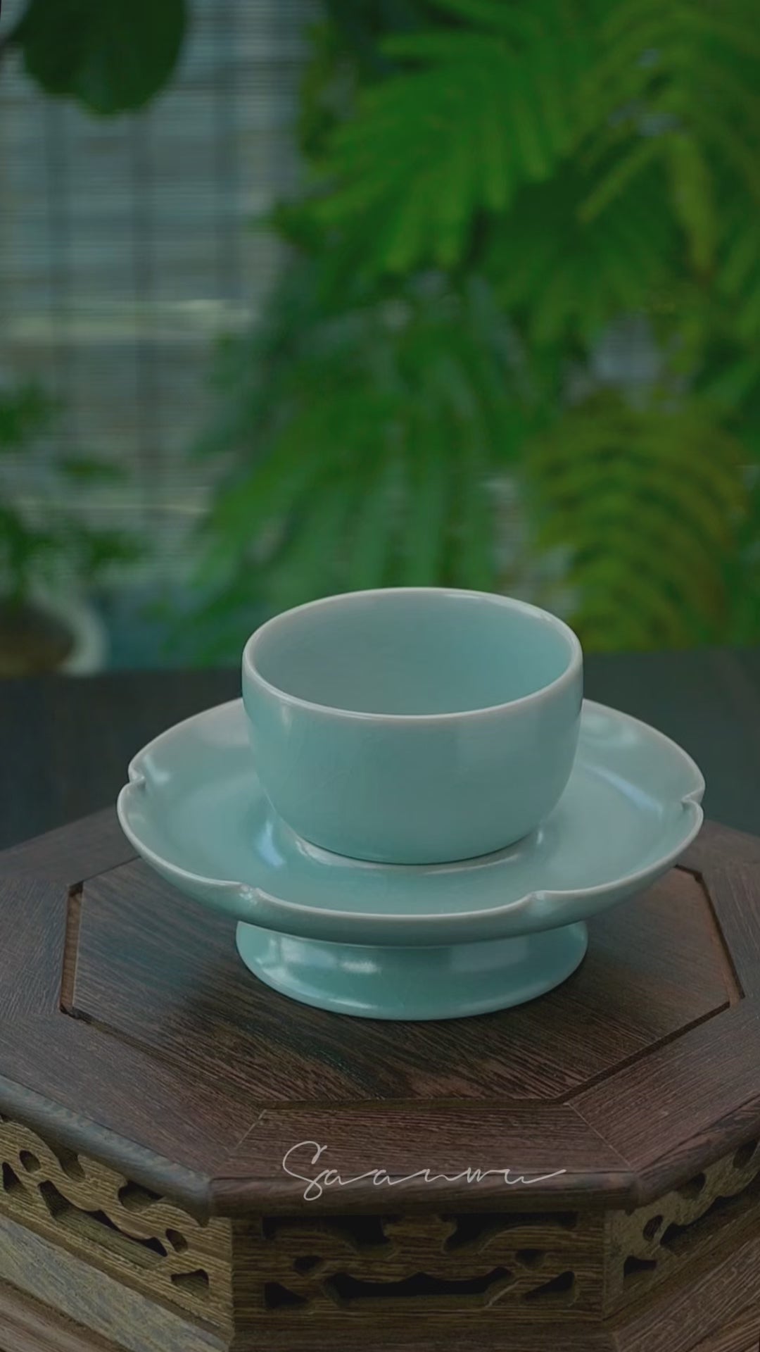 Fine Song dynasty Ru ware teaware with jade-like finish