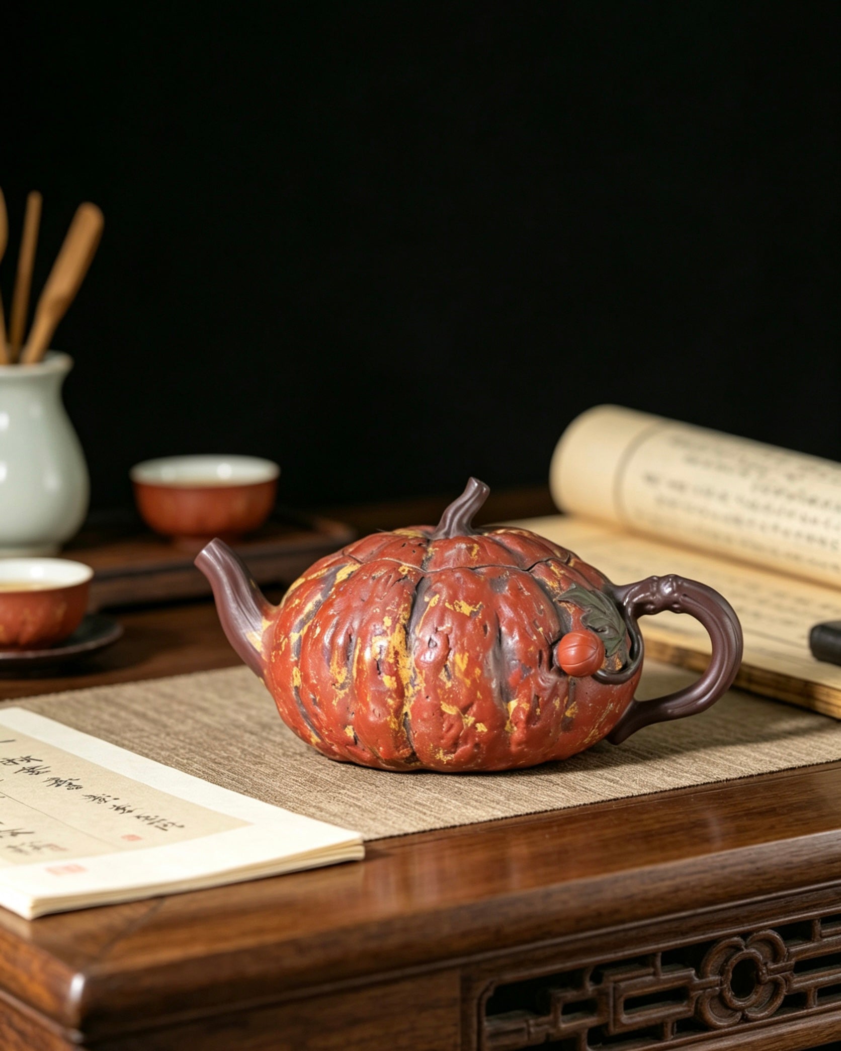 Purple clay tea patina base that gradually darkens and enriches as clay absorbs tea oils over time