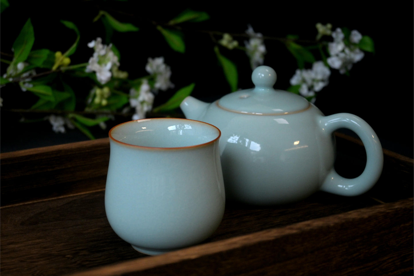 Song aesthetic simplicity captured in the balanced forms and serene surfaces of Ru porcelain