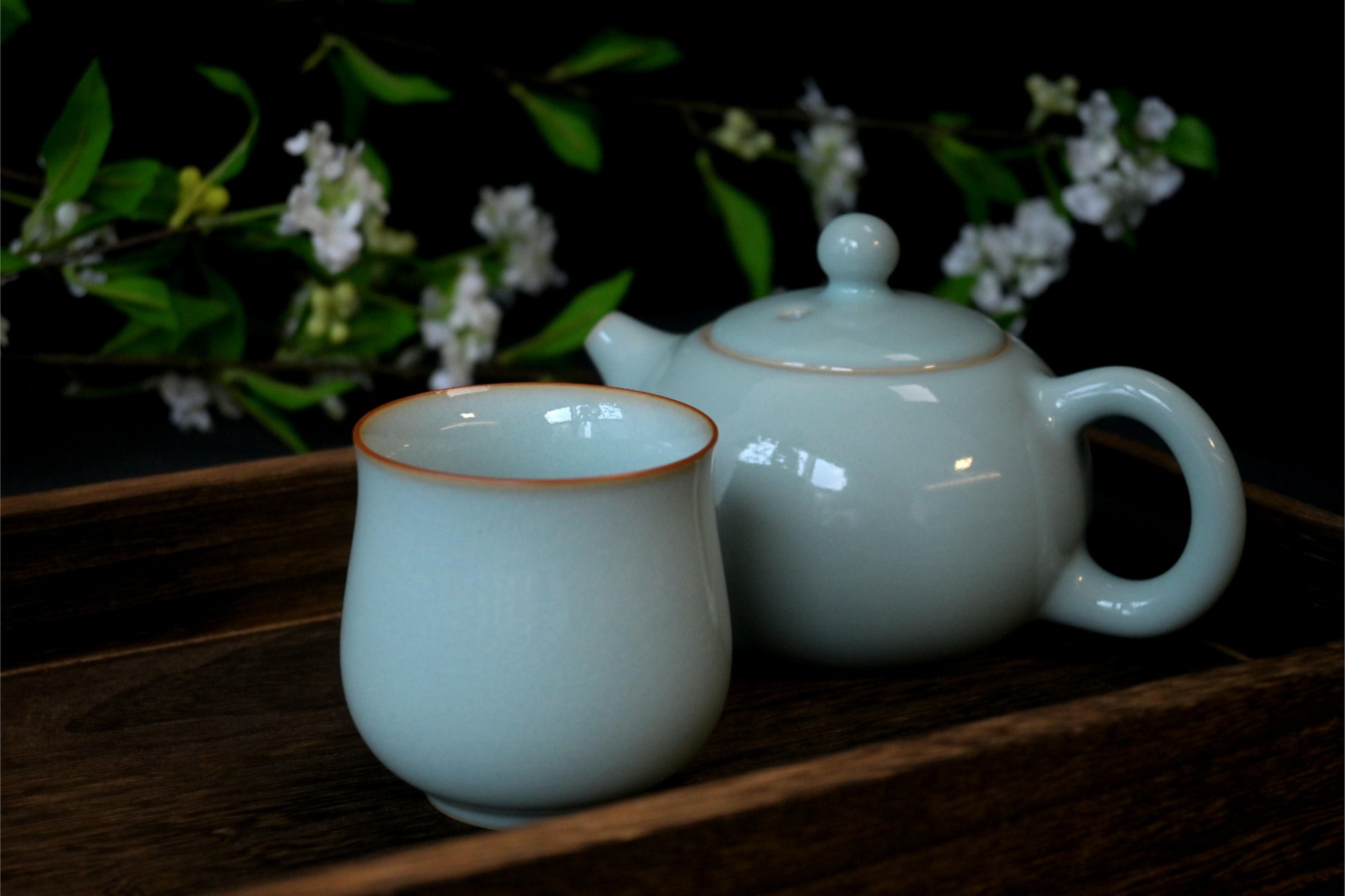 Song aesthetic simplicity captured in the balanced forms and serene surfaces of Ru porcelain