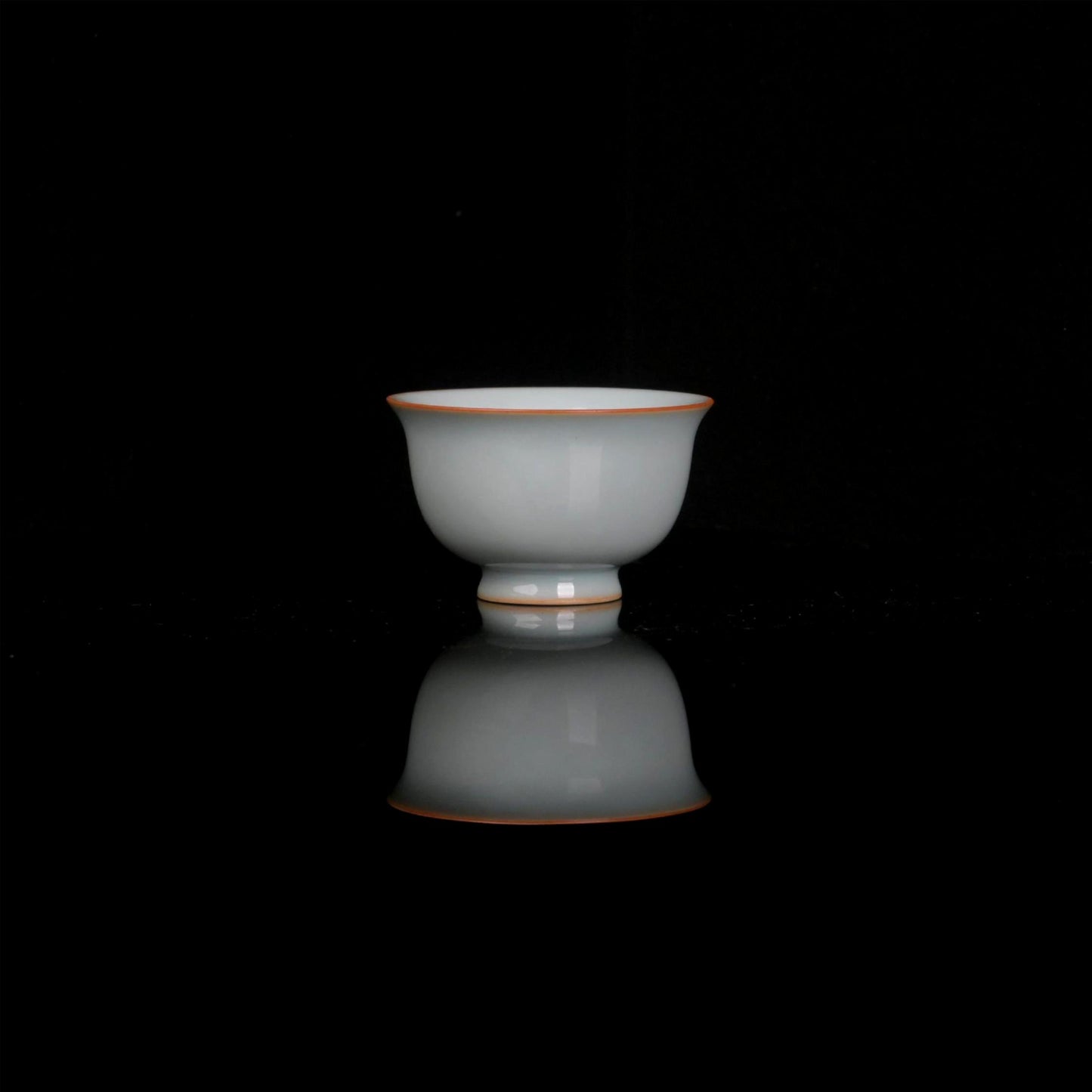 Chinese Ru porcelain cup with sky-blue glaze