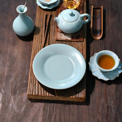 Ru porcelain sky blue glaze tea set