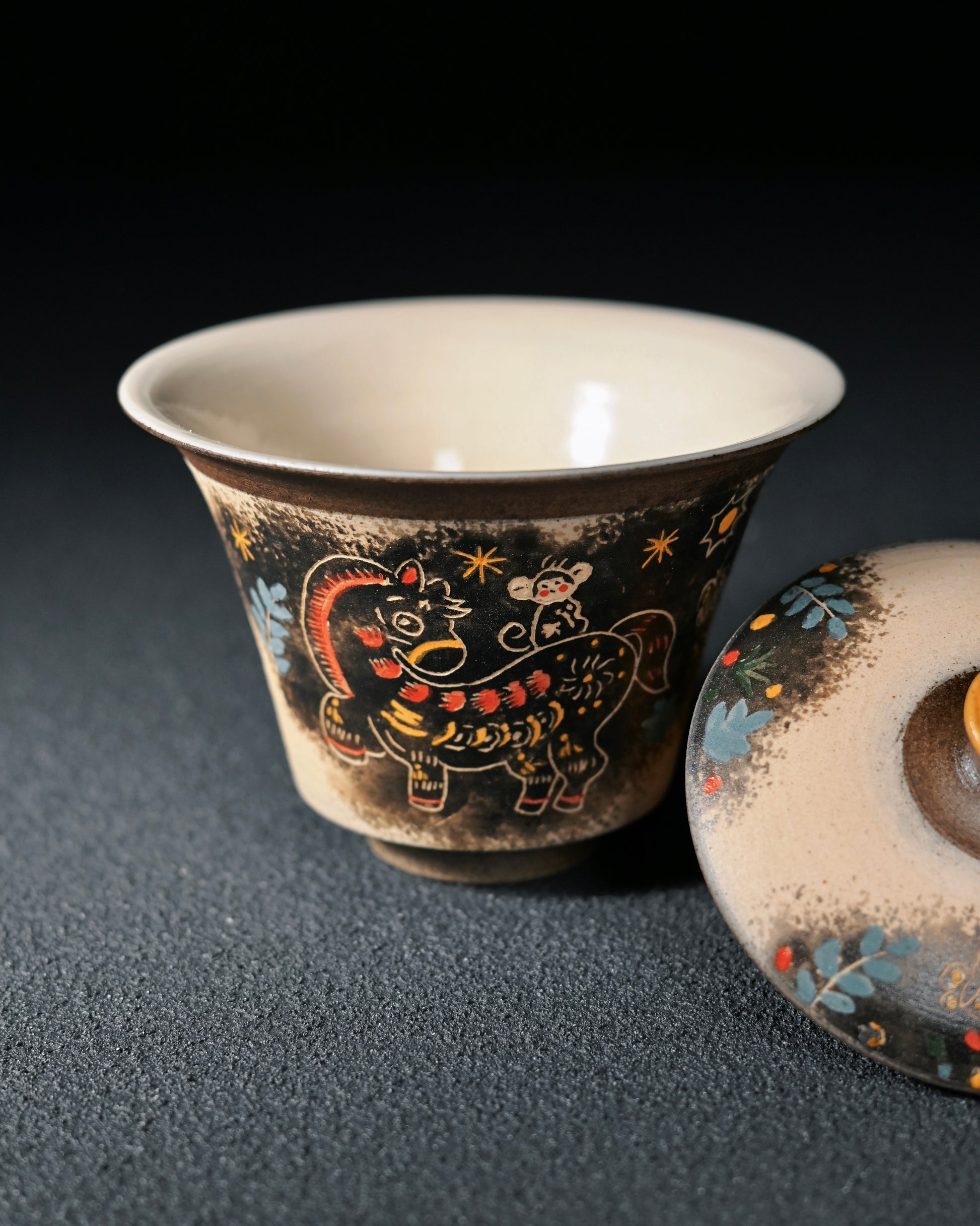 Auspicious pony themed teaware designed for Gongfu tea ceremony and collector appreciation
