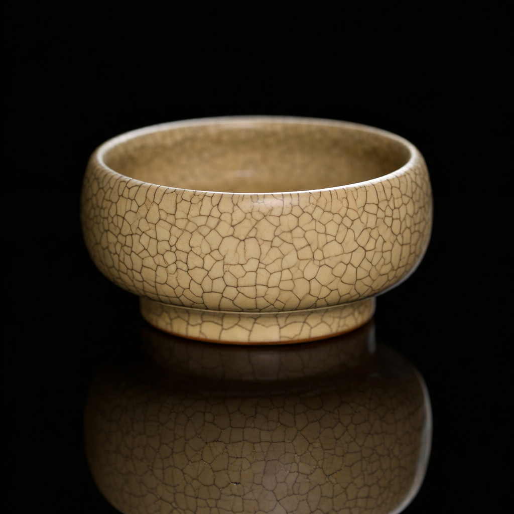 Artisan Ge Kiln style tea cup, an ideal individual host cup or a refined set for Gongfu tea