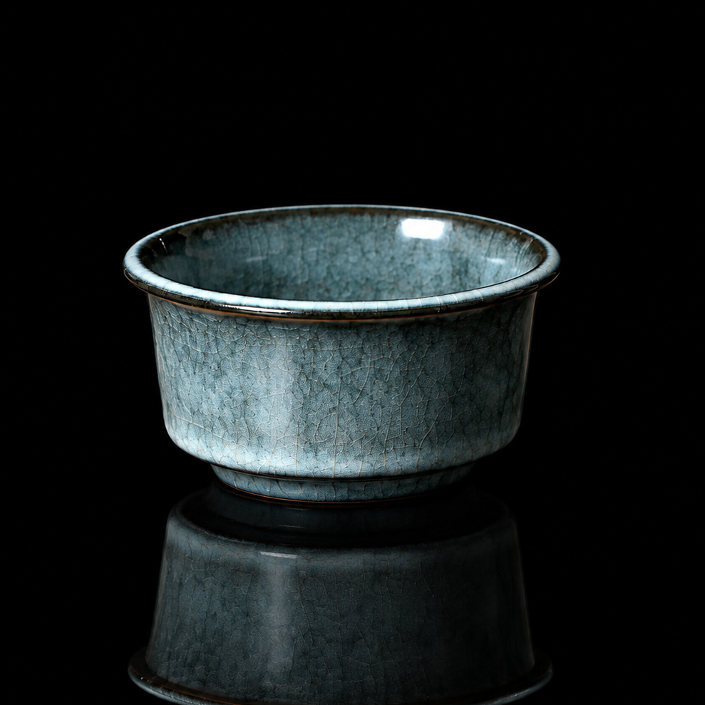 Longquan Celadon "Ge" Kiln Iron-Clay Teacup 100ml