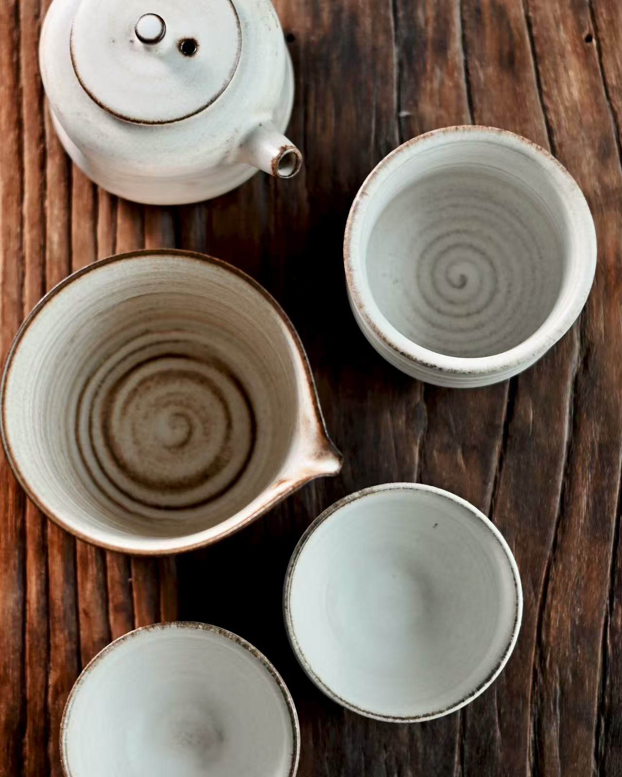 Wabi-Sabi "Kohiki" Teapot Set