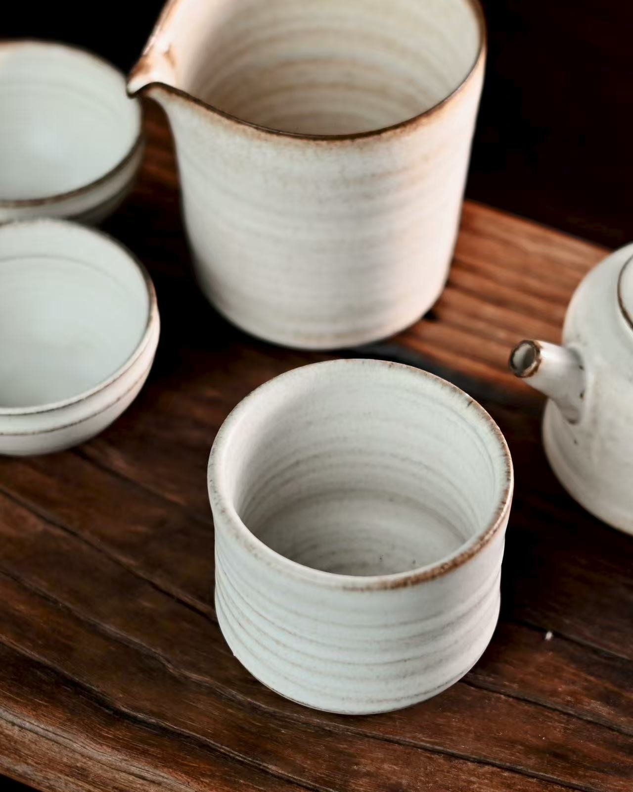 Wabi-Sabi "Kohiki" Teapot Set