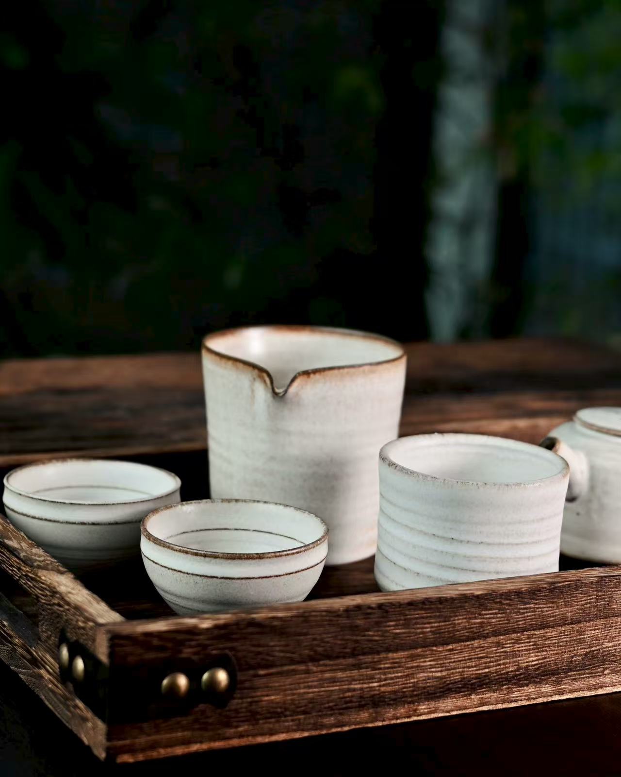Wabi-Sabi "Kohiki" Teapot Set
