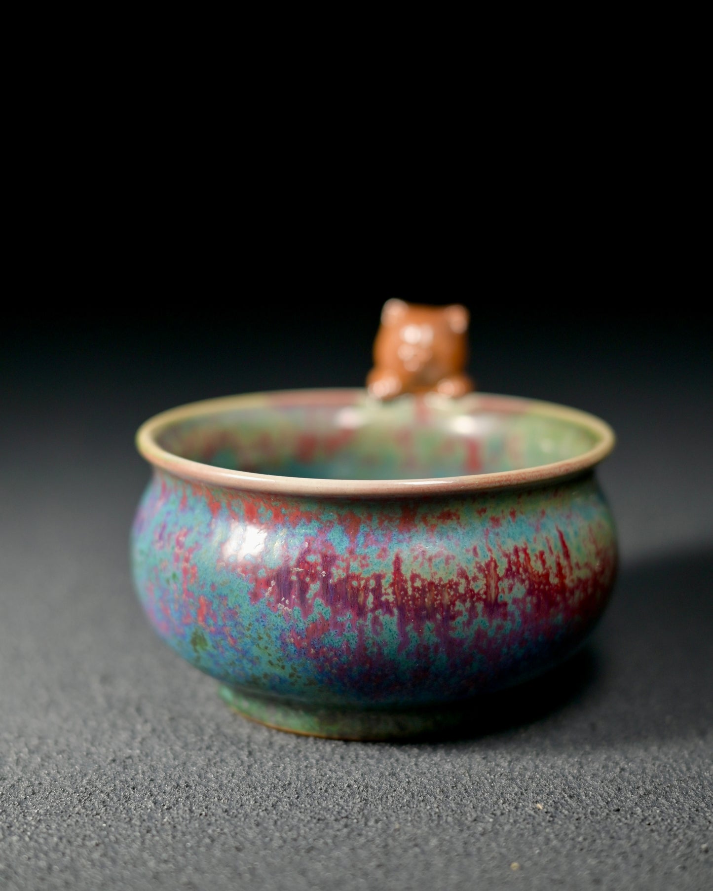 Traditional Shenhou Town Jun kiln ceramic tea ware representing historic Song dynasty pottery center