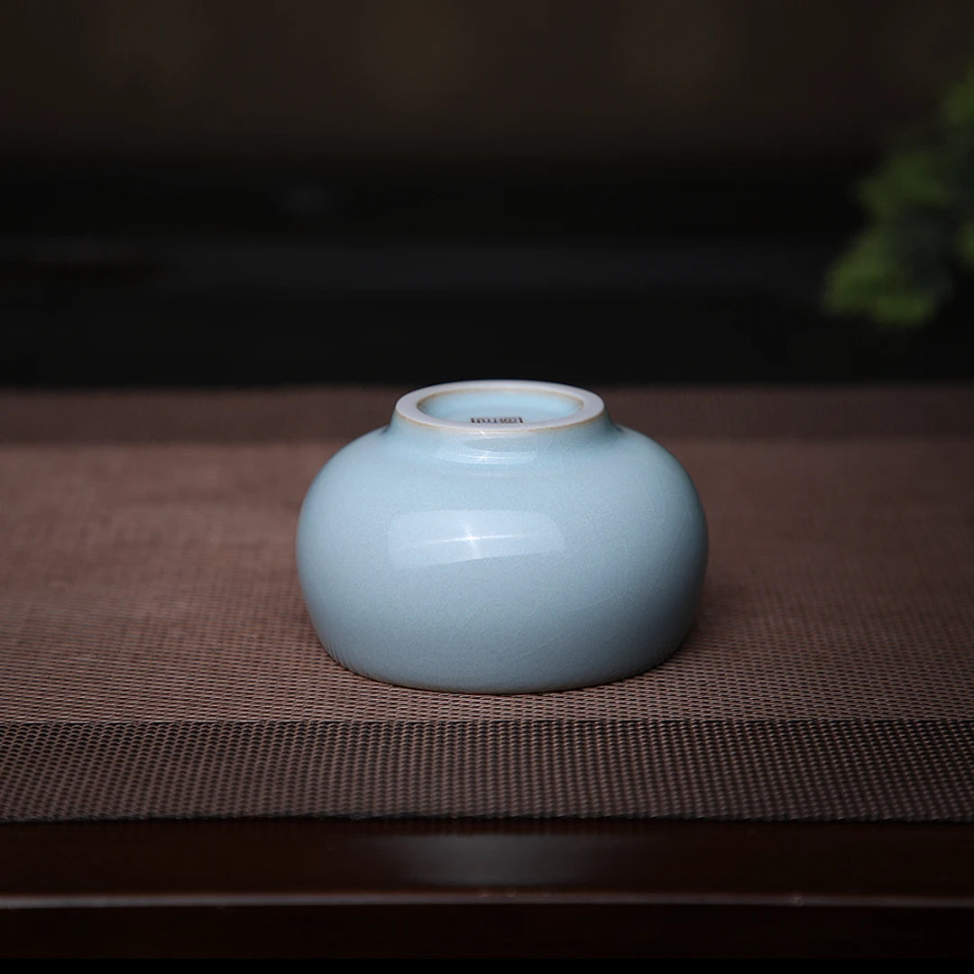 Ru Ware Sky-Blue Glazed Raw Ore Arhat Teacup 80ml