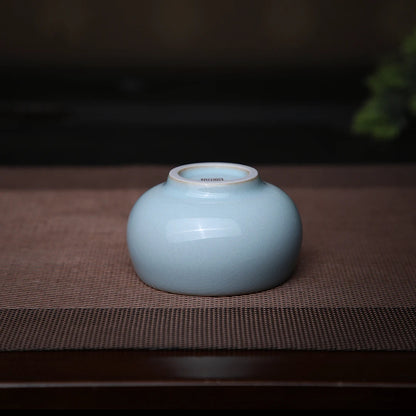 Ru Ware Sky-Blue Glazed Raw Ore Arhat Teacup 80ml