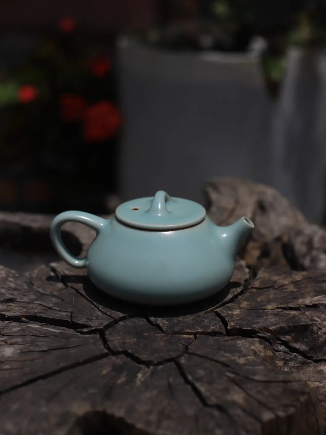 Ru Ware Sky-Blue Handcrafted Shipiao (石瓢) Teapot 200ml