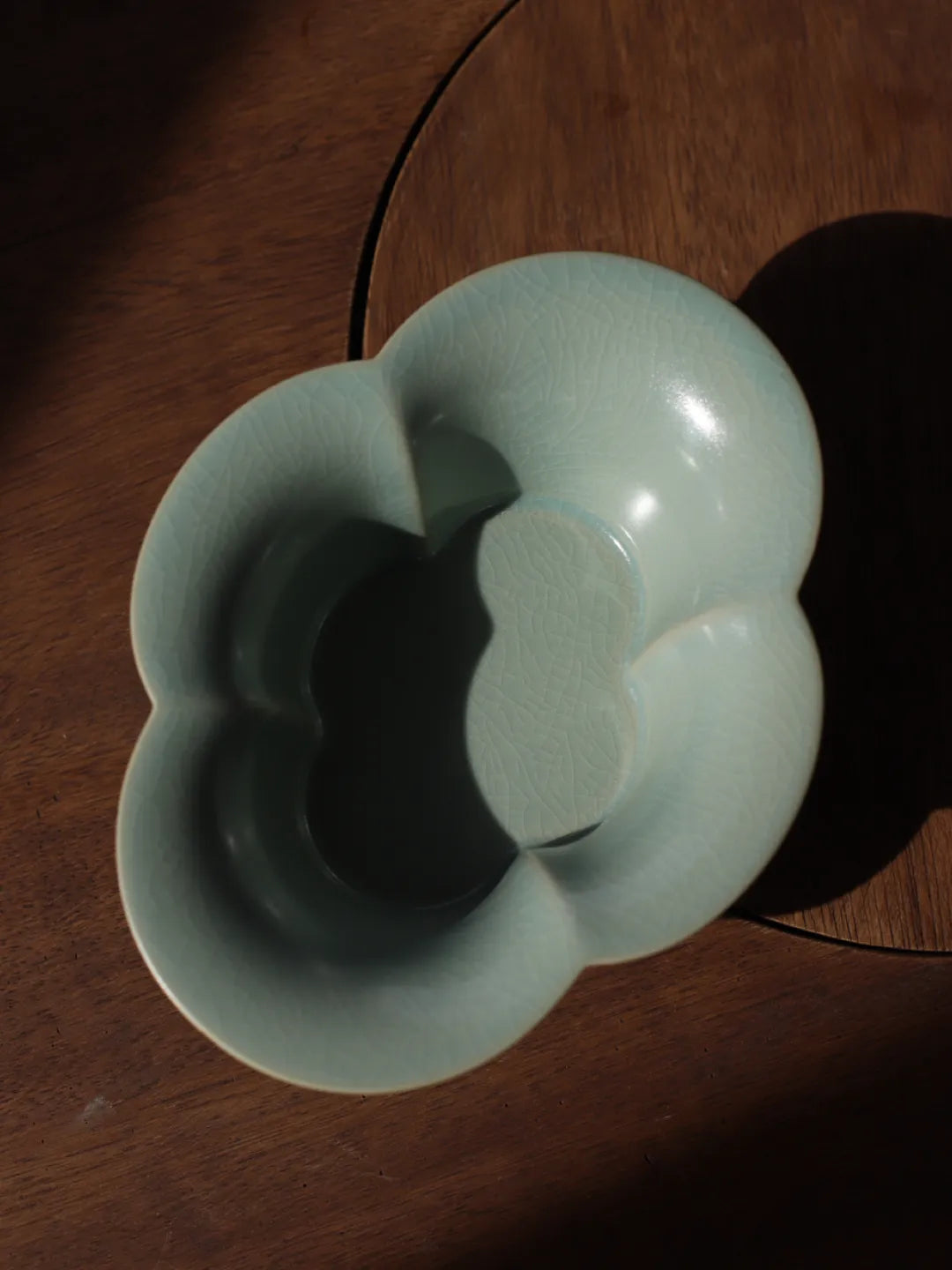 Ru Ware master tea accessory used as fruit plate, wastewater basin, or floral display container
