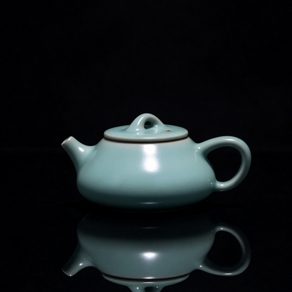 Ru Ware Sky-Blue Handcrafted Shipiao (石瓢) Teapot 200ml