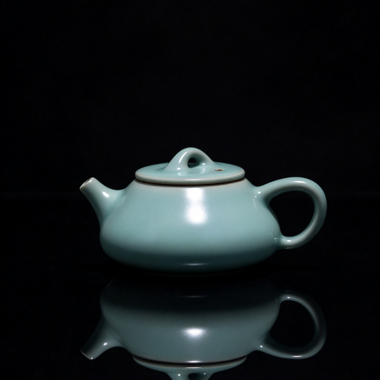 Ru Ware Sky-Blue Handcrafted Shipiao (石瓢) Teapot 200ml