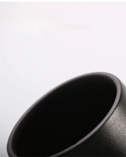 Boîte à thé en poterie brute de petite taille, style rétro japonais