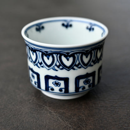 Jingdezhen Handgefertigtes blau-weißes Baoxiang Gaiwan-Set