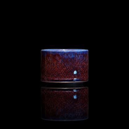 Jun Ware "Crimson Jade" Porcelain Handcrafted Teacup 90ML