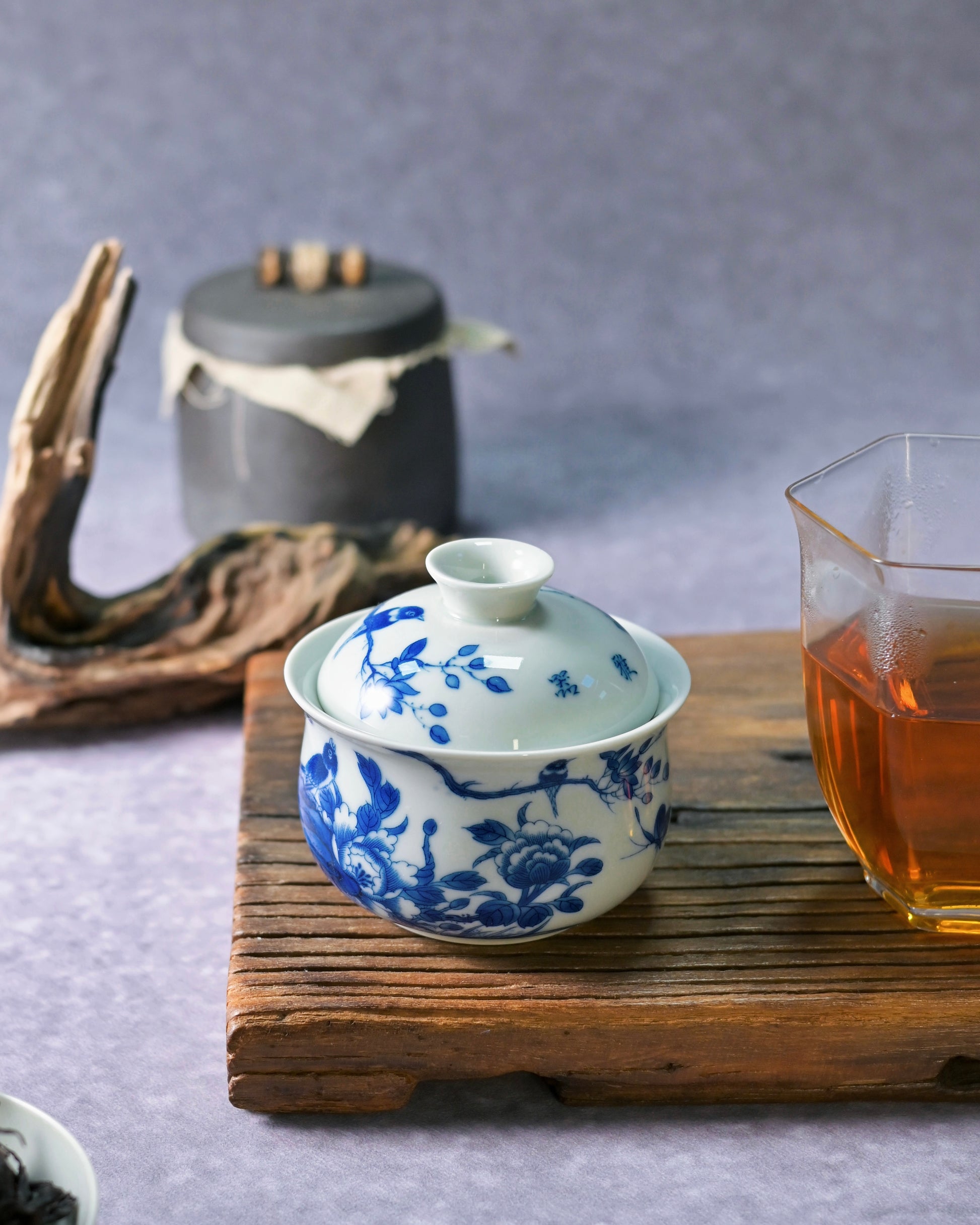 Saanwu Studio Jingdezhen hand-painted tea ceremony gaiwan ideal for personal use