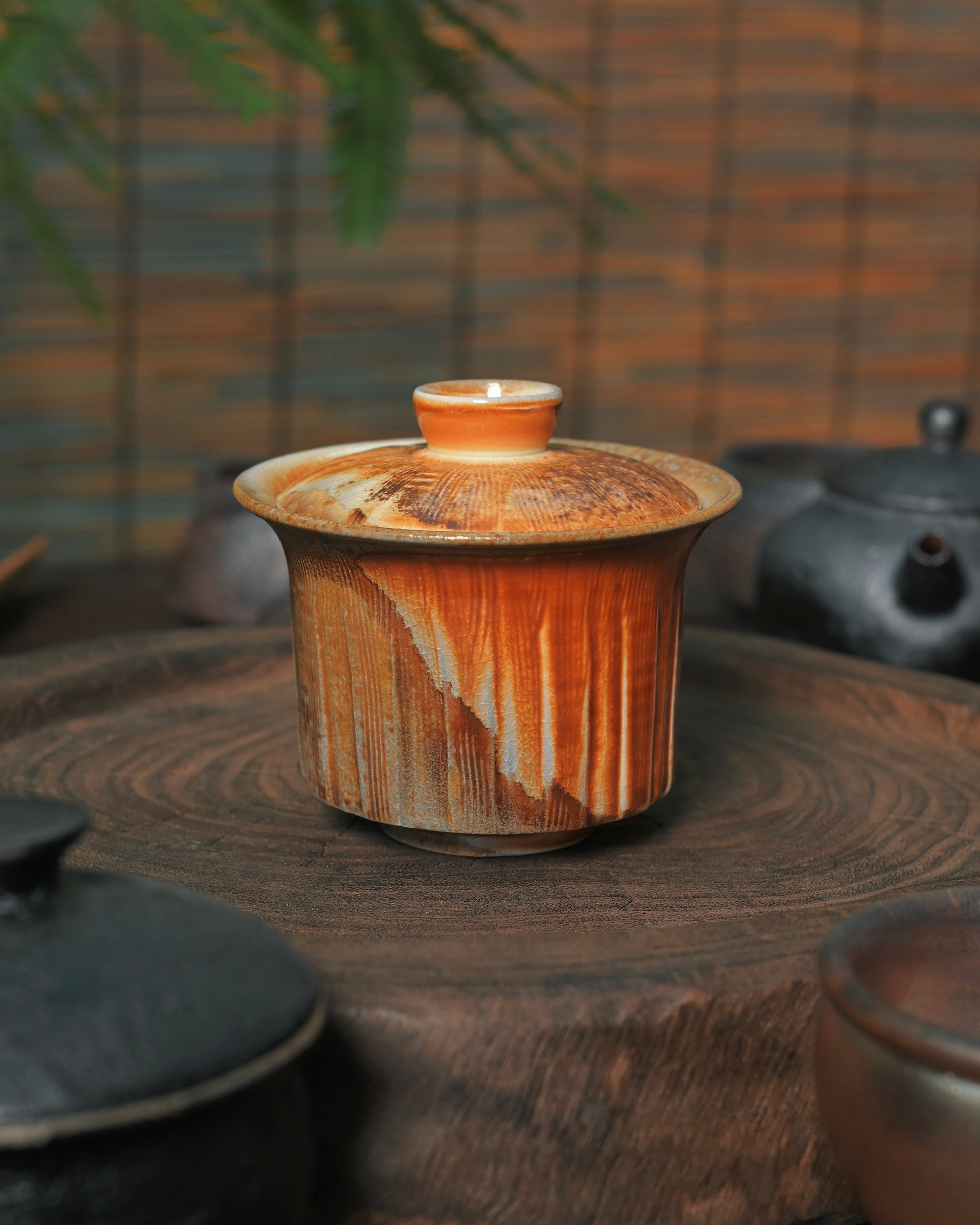 Unglazed tea ritual vessel allowing clay to breathe and interact with tea liquor