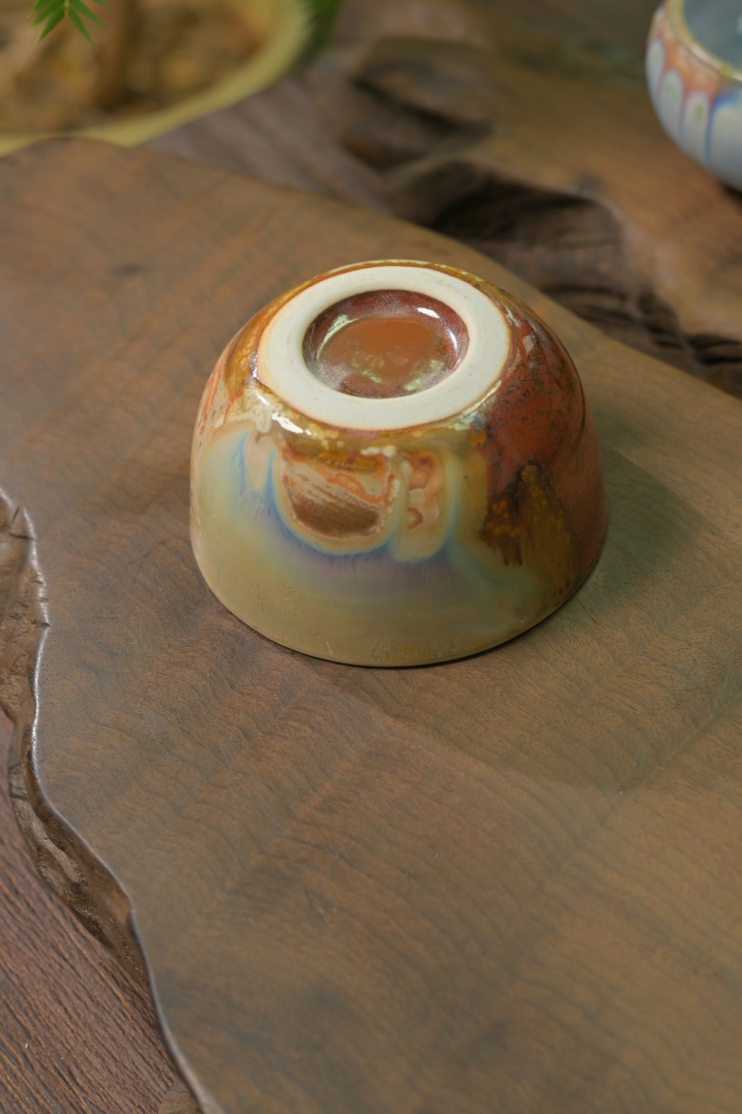 Unique Piece Jingdezhen Handcrafted Multicolored Underglaze Tea Cup 50ml