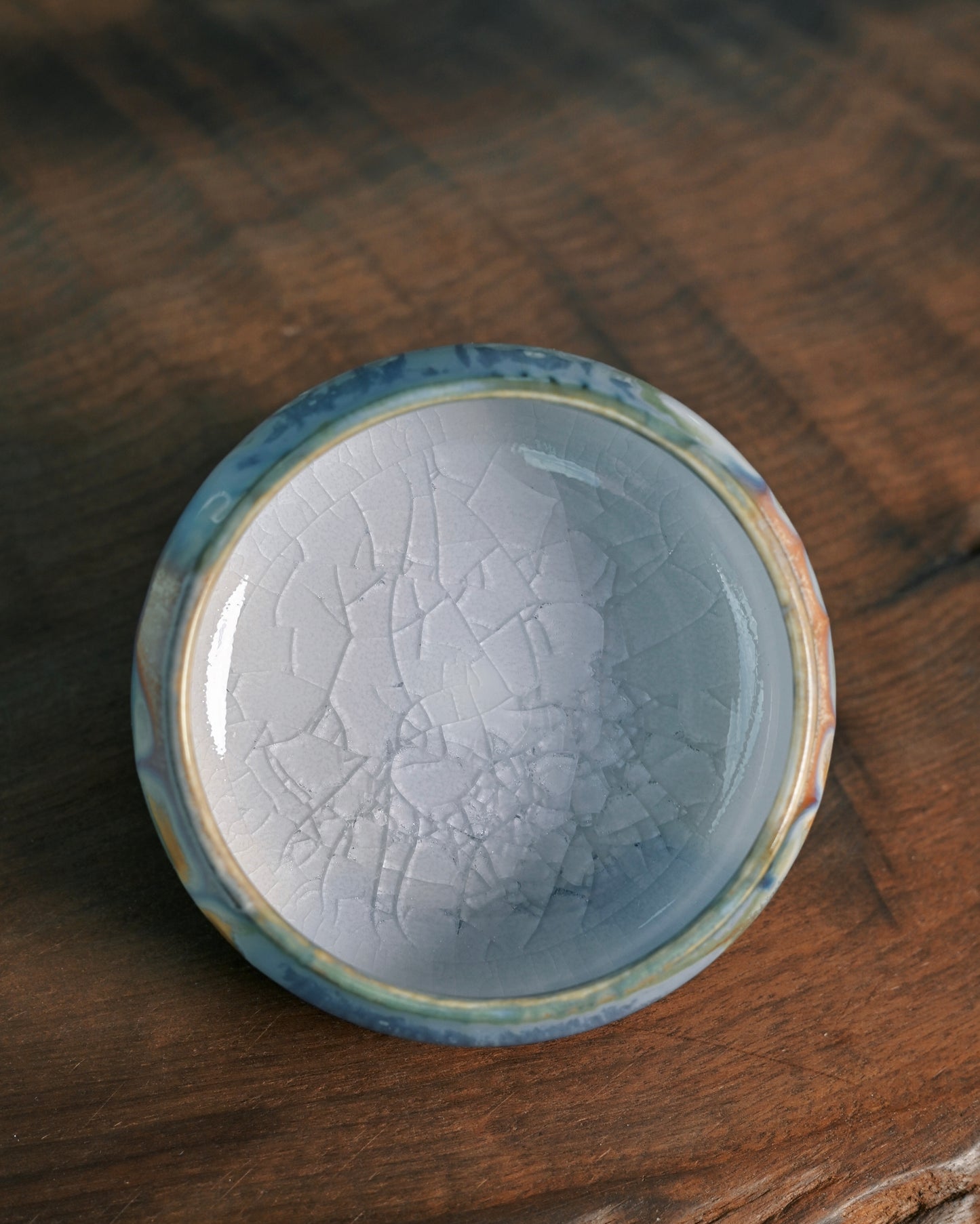 Unique Piece Jingdezhen Handmade Underglaze Crackle Teacup 70ml