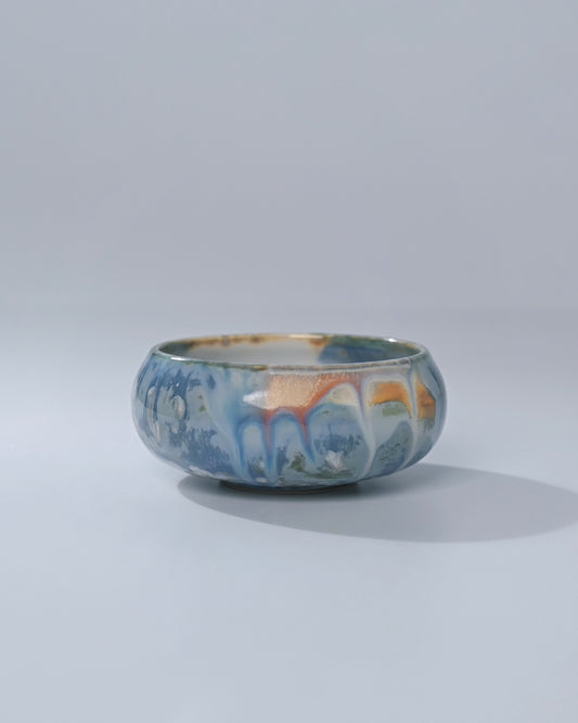 Unique Piece Jingdezhen Handmade Underglaze Crackle Teacup 70ml