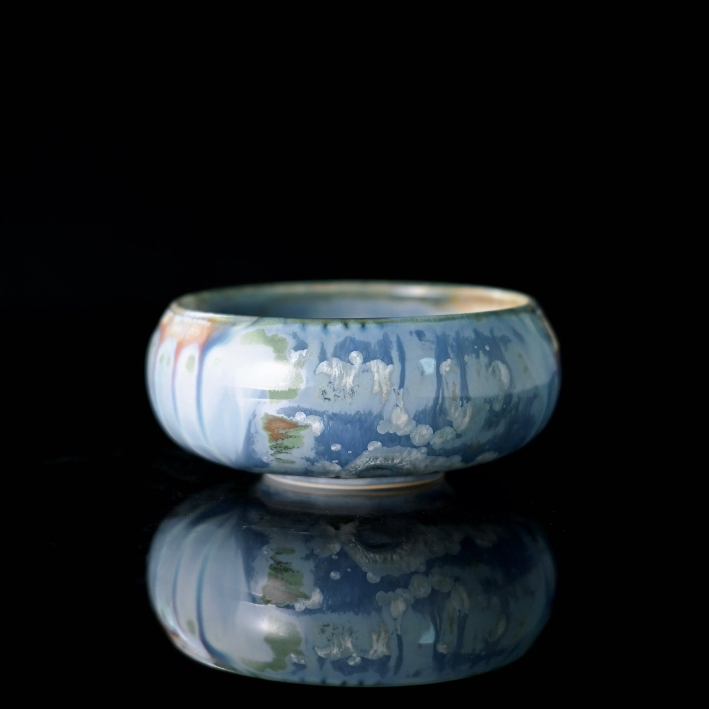 Unique Piece Jingdezhen Handmade Underglaze Crackle Teacup 70ml