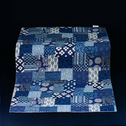 Baumwolle und Leinen bedruckt saugfähig Retro-Tischdecke Teemat Blau und Weiß