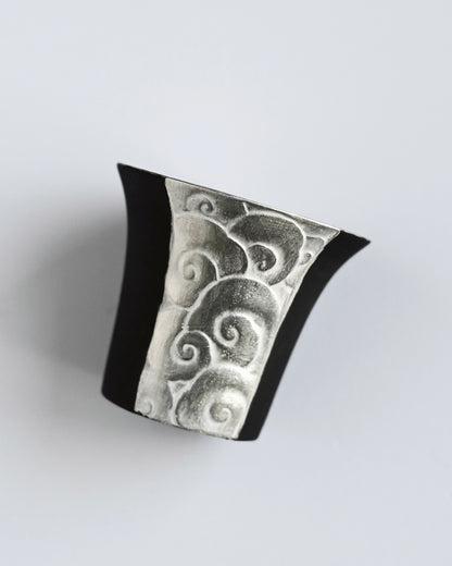 Chinesische Teetasse aus vergoldeter Keramik im Vintage-Stil