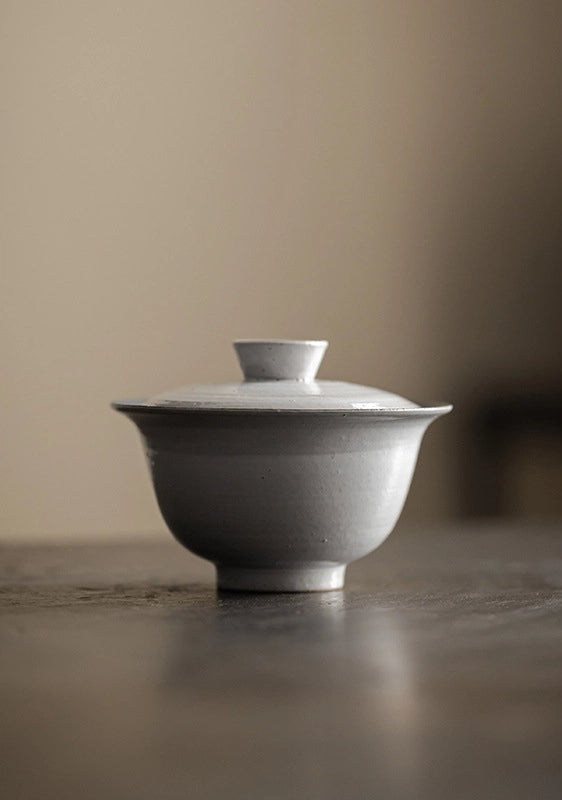 Kohiki Coarse Clay Gaiwan – Handmade Wabi-Sabi Teaware