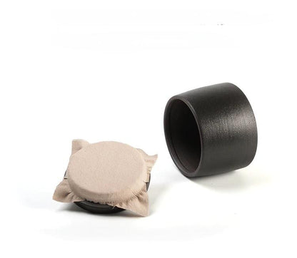Boîte à thé en poterie brute de petite taille, style rétro japonais