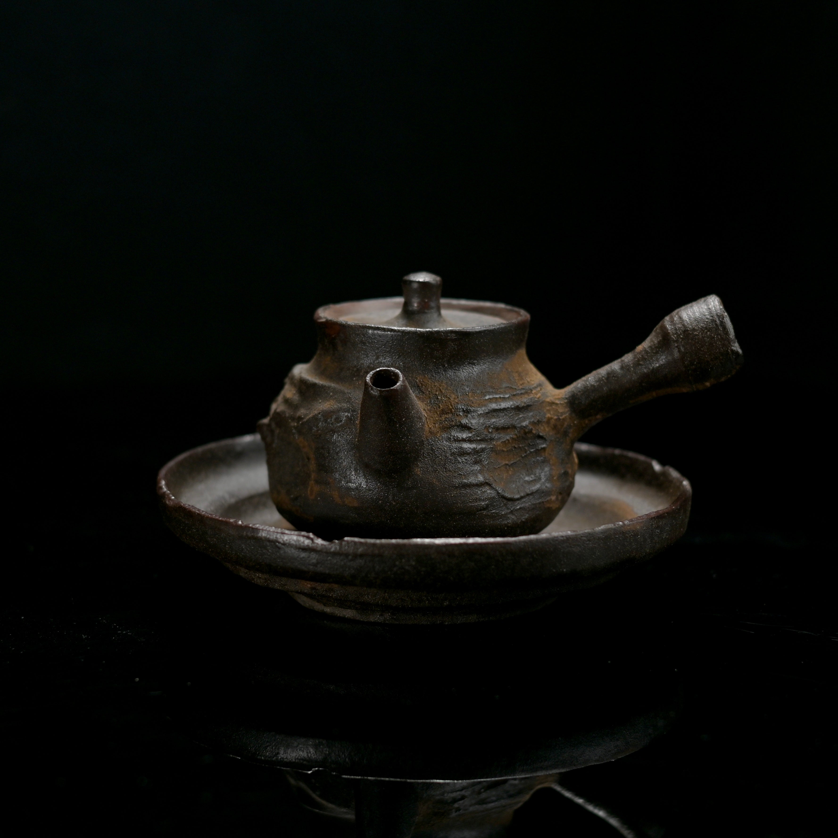 Hand-Pinched Wabi-Sabi Teacup | Wood-fired Stoneware | Artisan