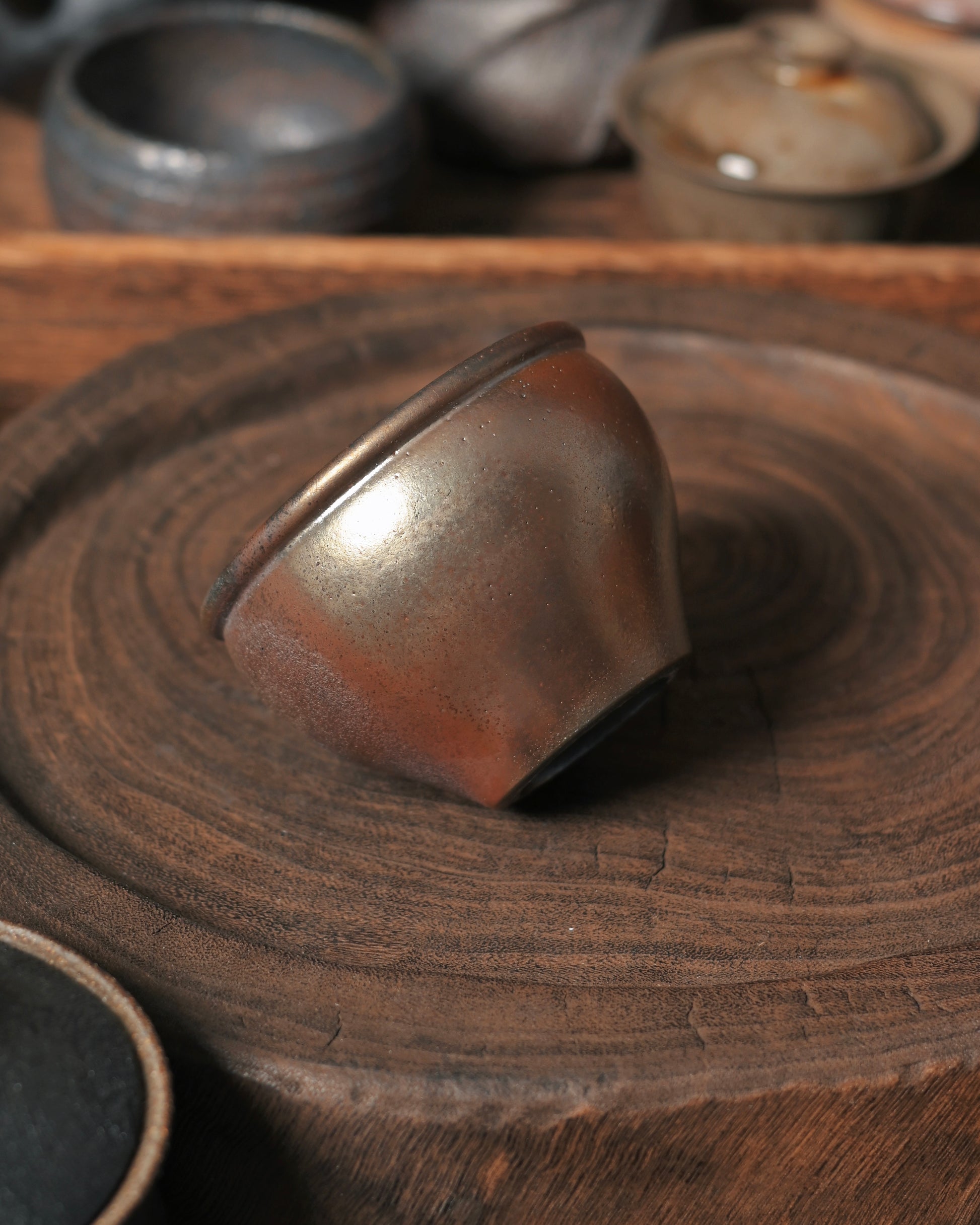Wide mouth cup design allowing optimal tea cooling and aroma release
