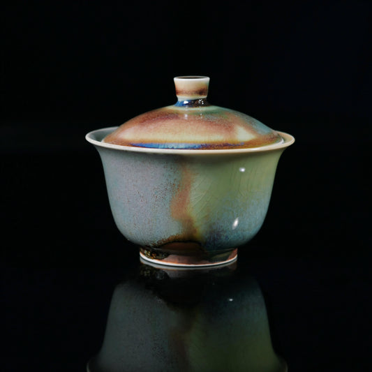 Unique Piece Wood-Fired Nature's Kiln Alchemy Flambe Gaiwan
