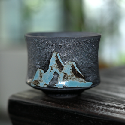 Tasse de maître créative faite à la main à parois fines de style Wabi-sabi