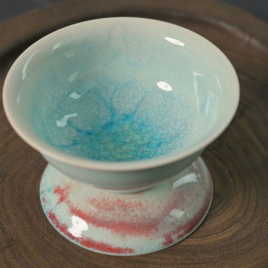 Unique Piece Jingdezhen Wood-Fired Crystal Glaze Gaiwan 100ml