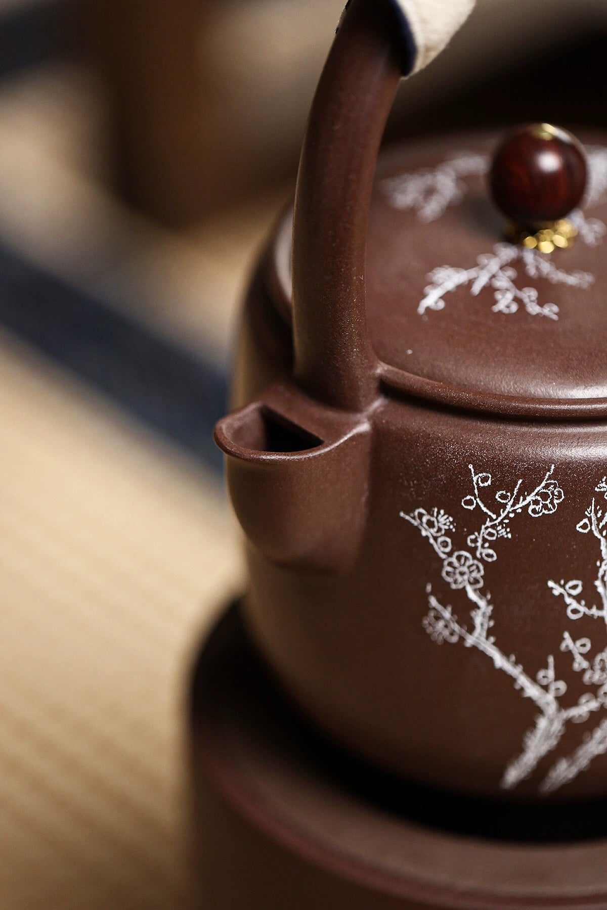 500ml Yixing original ore clay kettle with charcoal base